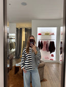 Duo striped pullovers