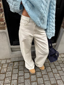 Wide leg jeans cream