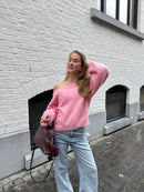 Off shoulder knits