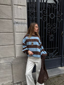 Striped longsleeve blue