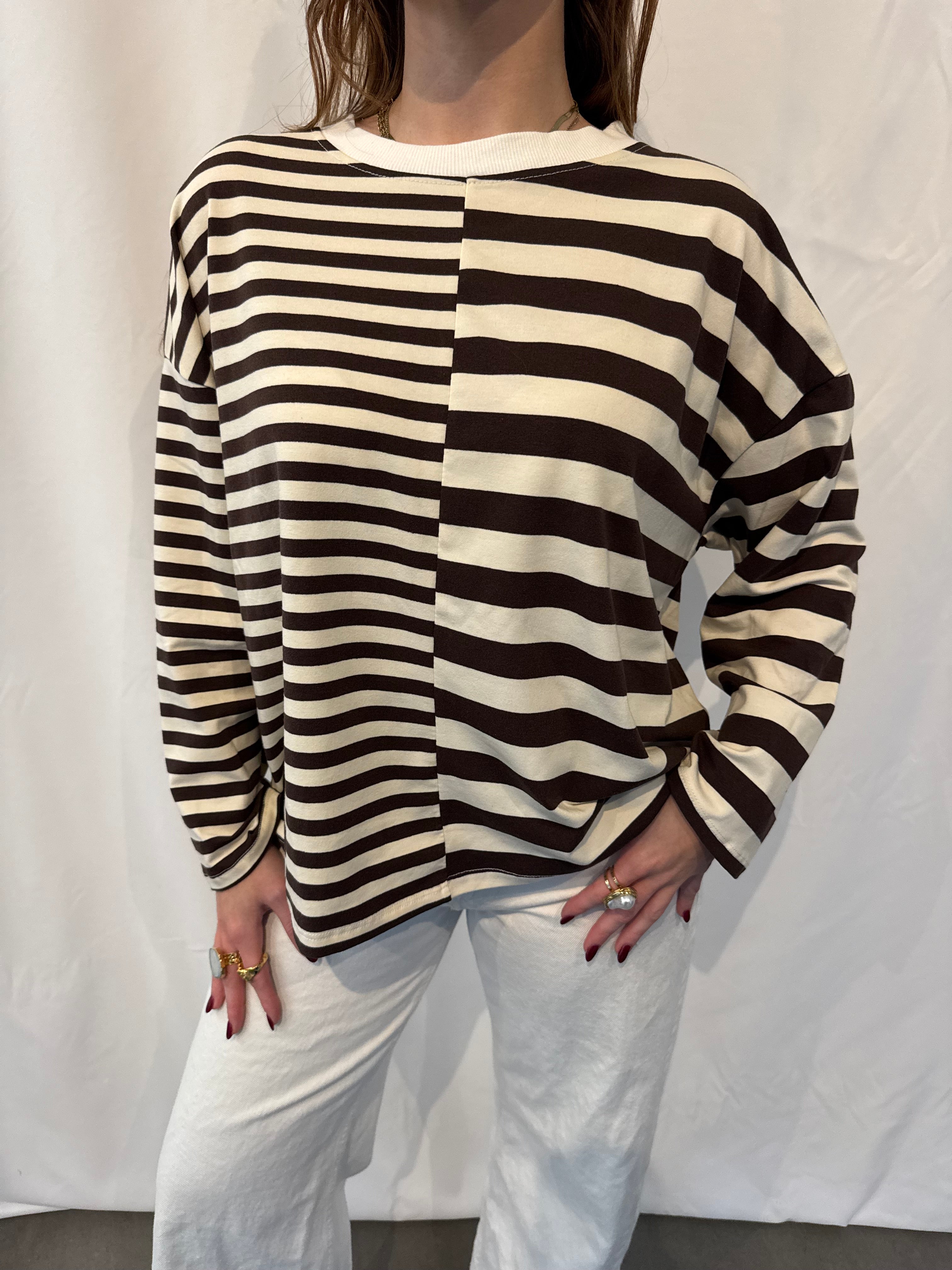 Duo striped pullovers