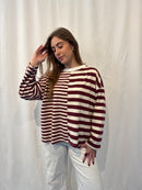 Duo striped pullovers