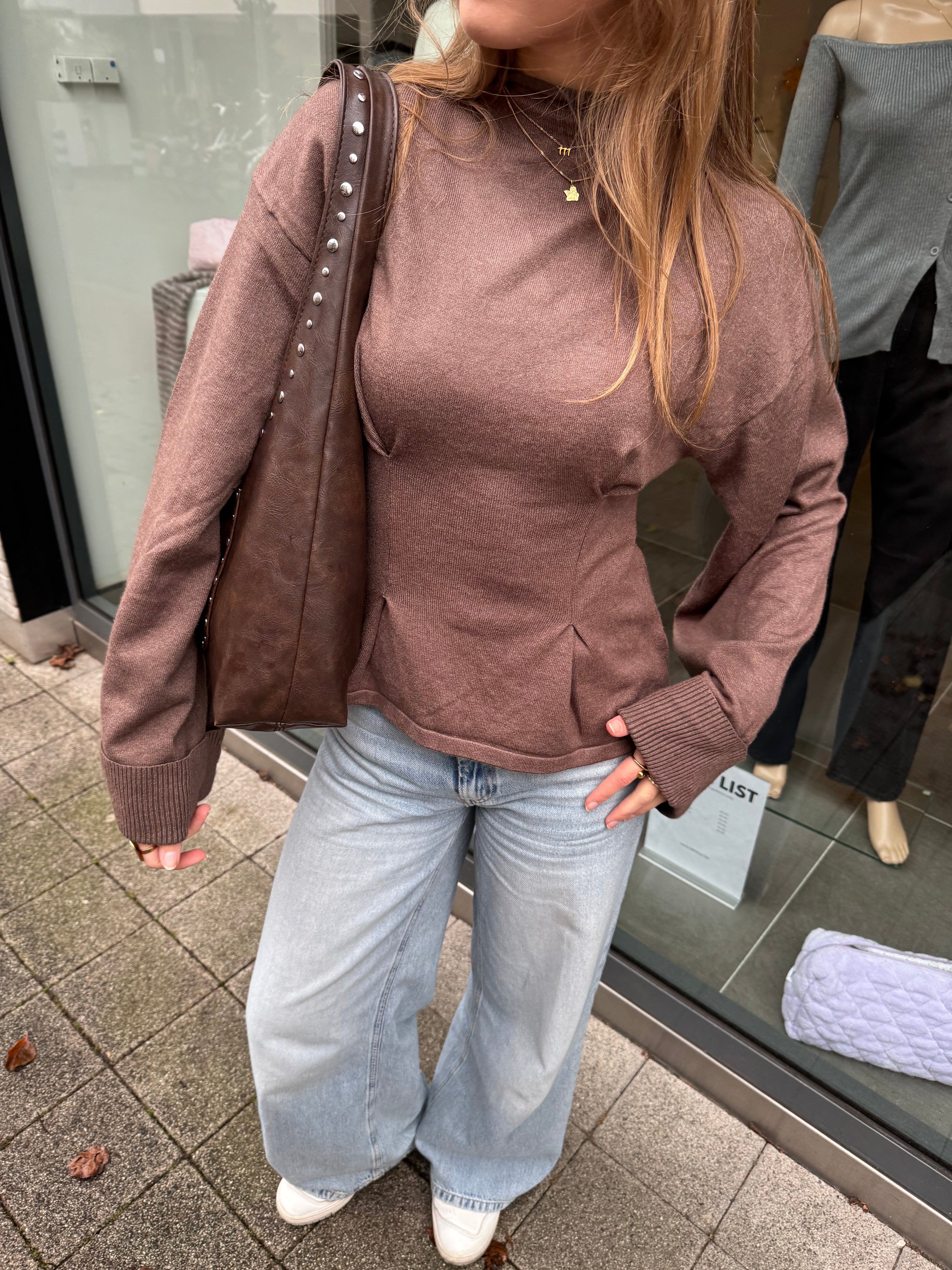 Classy brown sweater