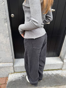 Barrel jeans dark grey